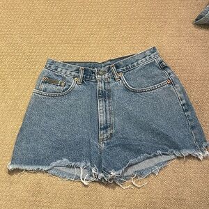 Vintage 1990s CK Denim Shorts Size 7.